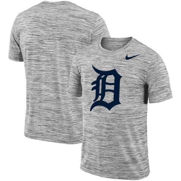 Detroit Tigers  Nike Heathered Black Sideline Legend Velocity Travel Performance T-Shirt,We sell and wholesale Detroit Tigers  Nike Heathered Black Sideline Legend Velocity Travel Performance T-Shirt on line form chian!